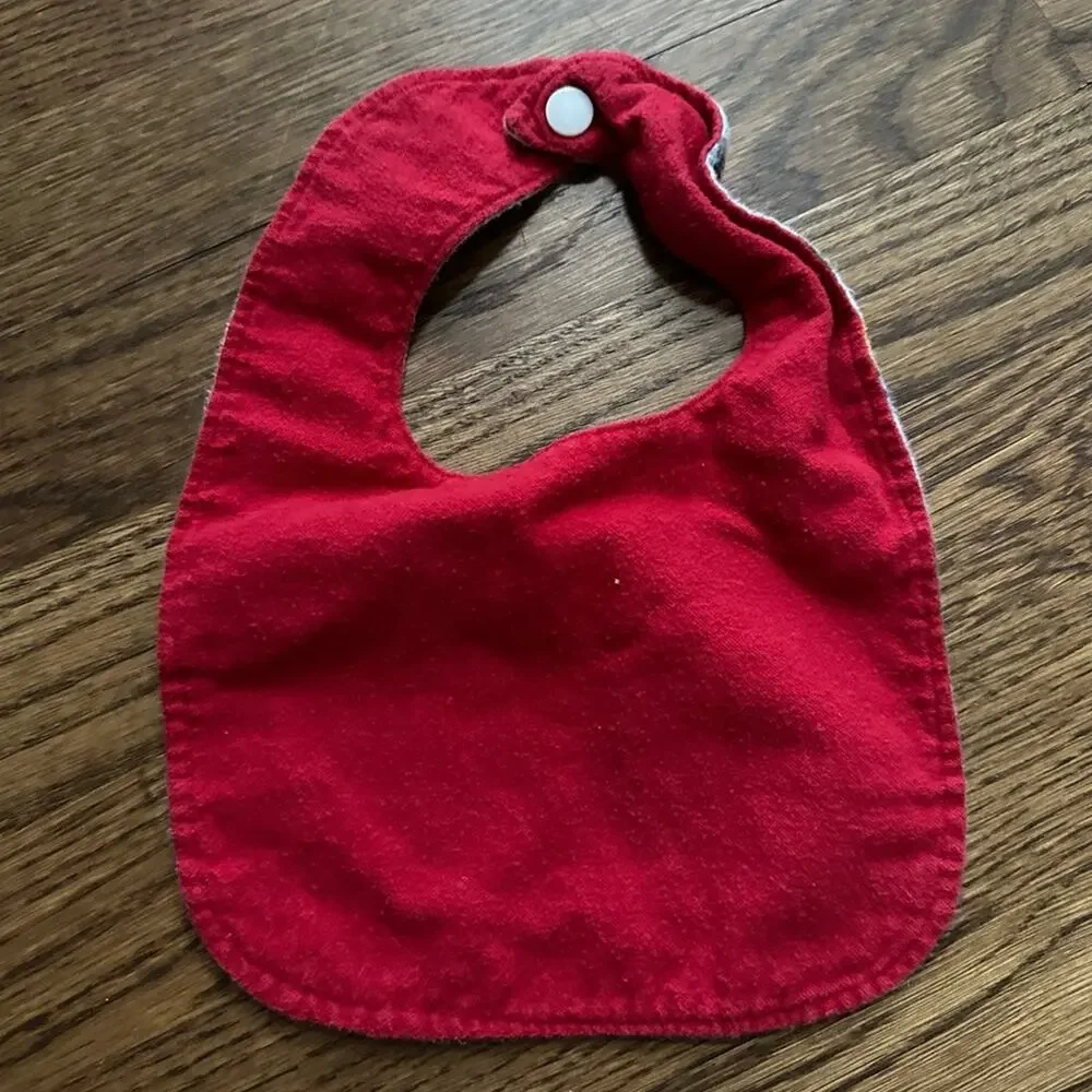 Flannel bibs - winter/holiday/Christmas (set of 6)
